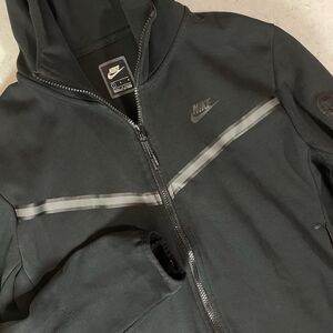 Nike Sportswear Tech Fleece Windrunner Jacket Womens Large L Black CU4490-010